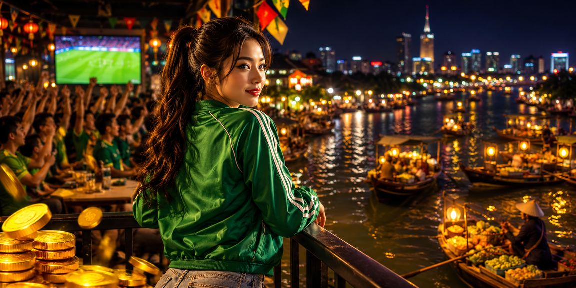 Người dùng tại Hà Nội xem thông tin cá cược thể thao trong lễ hội