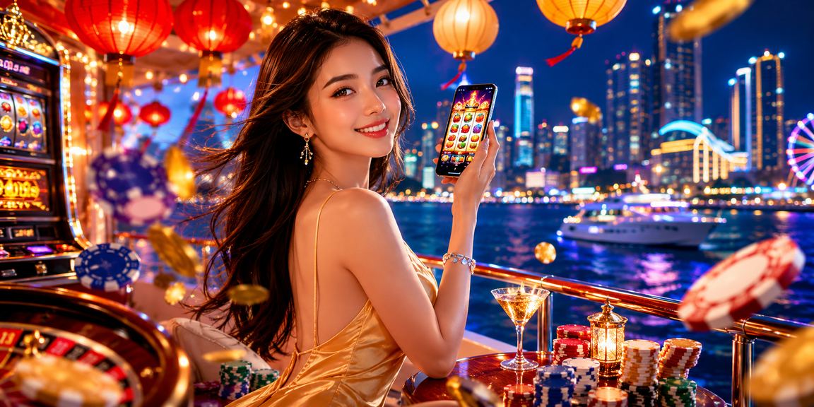 Người chơi slots tại chợ đêm Nha Trang dùng voucher viet6 trên điện thoại